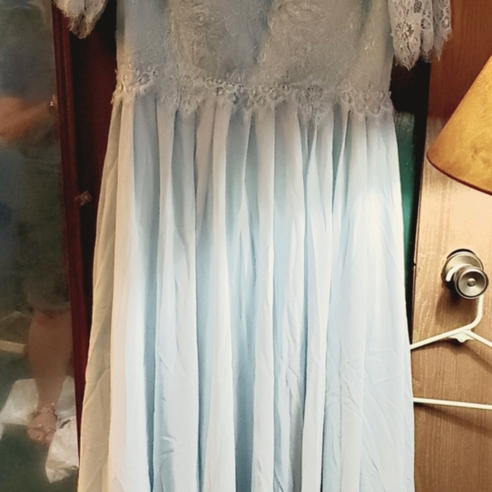 Beautiful, Lace & Silk Formal Dress
